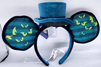Disney Mickey Main Attraction Haunted Mansion 10/12 Mouse Ears Headband WDW 50th-image