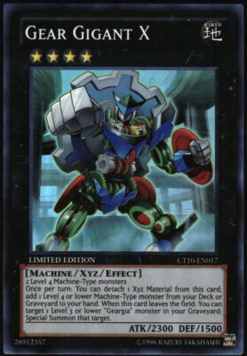 Yu-Gi-Oh! - Gear Gigant X 2013 CT10-EN017 Super Rare Limited Edition-image