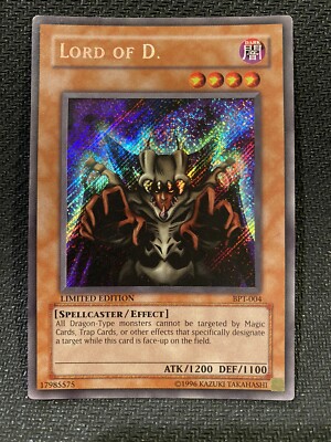 Yu-Gi-Oh! TCG Lord of D. BPT-004 Secret Rare Limited Edition LP/NM See Photos-image