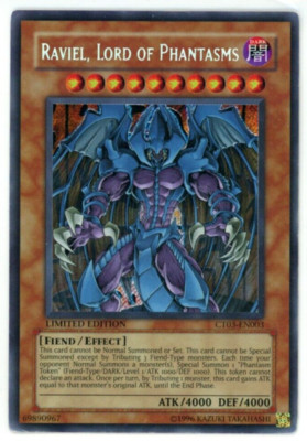 Yugioh TCG Raviel, Lord of Phantasms CT03-EN003 Limited Edition Heavy Play-image