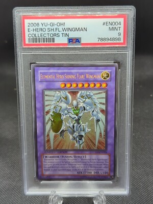 Elemental Hero Shining Flare Wingman Secret Rare 2006 Yu-Gi-Oh! CT03-EN004 PSA 9-image