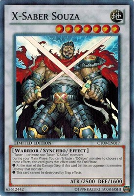 X-Saber Souza - CT09-EN017 - Super Rare - Limited Edition Near Mint 2012 Collect-image