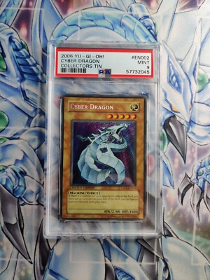 Yugioh Cyber Dragon CT03-EN002 Collectors Tin Secret Rare MINT PSA 9-image