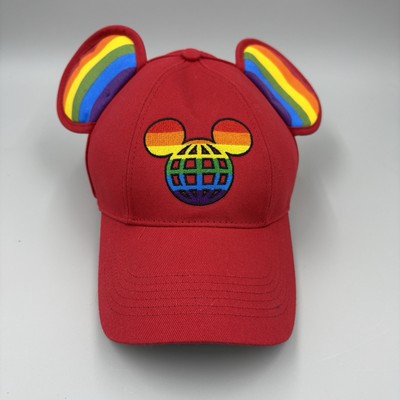 Rainbow Disney Mickey Mouse Ears Baseball Cap For Adults Walt Disney World-image