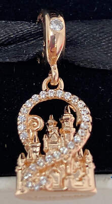 Disney Fantasyland Castle Charm by Pandora Jewelry – Rose Gold-image