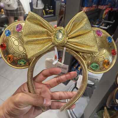 Disney Parks Marvel Loungefly Thanos Infinity Stone Minnie Ears Headband 2024-image