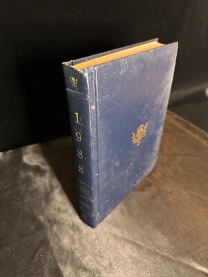 Britannica Book of The Year 1988 - Complete your collection Blue leather-image