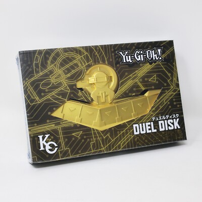 Yugioh Duel Disk Mini Replica Official Konami 24k Gold Plated Collectible-image