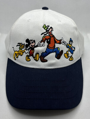 Walt Disney World Hat Goofy Mickey Donald Pluto Magic Kingdom Adjustable Cap-image