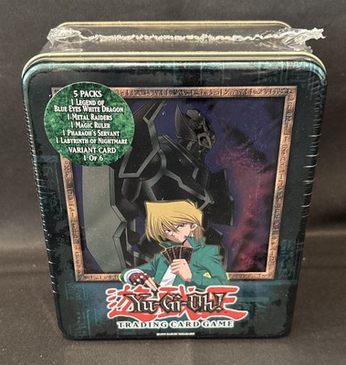 2003 Yugioh Collector Tin, Joey/Iron Knight, MINT!, Fact Sealed &Case Fresh K3-image