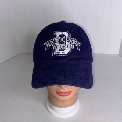 Walt Disney World Strapback Hat Adult One Size Navy Blue Embroidered Logo NWT-image