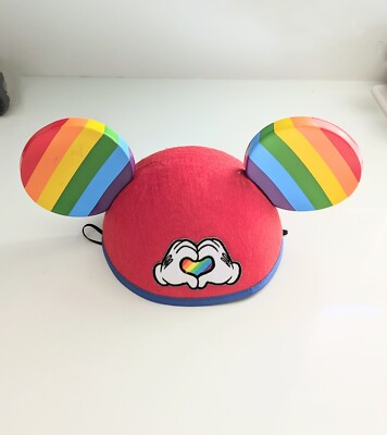  Rainbow Pride Mickey Ears Hat Disney Parks Disney World Disneyland-image