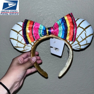 Mexican Concha Sweet Bread Pan Dulce Disney Parks Minnie Mouse Ears Headband-image