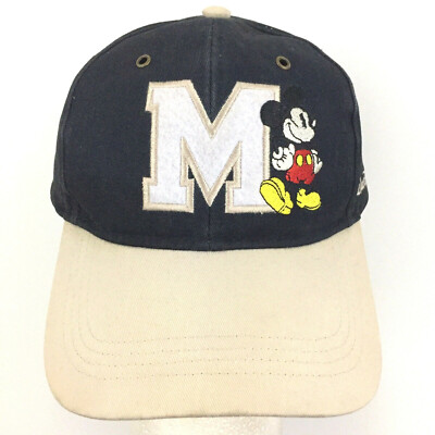 Mickey Mouse Hat Block Spell Out Script Logo Walt Disney World Park Baseball Cap-image