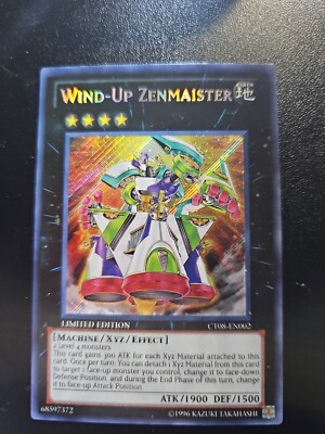 Yu-Gi-Oh! Wind-Up Zenmaister CT08-EN002 Limited Secret Rare NM a1/-image