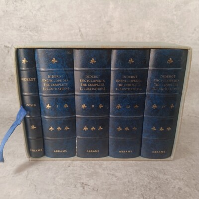 Diderot Encyclopedia The Complete Illustrations Five Volume Set 1978 Like-image
