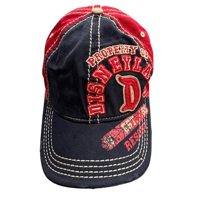 Property of Walt Disney World Hat Blue Red Strapback Baseball Cap Mickey Mouse-image