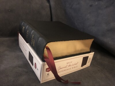 NKJV NEW KING JAMES REFERENCE JOURNAL THE WORD BIBLE WIDE MARGIN LEATHER-image