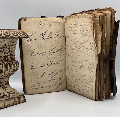 Laue Jensen Dixen / MANUSCRIPT DANISH MILITARY 19th Century Journal 1851-image