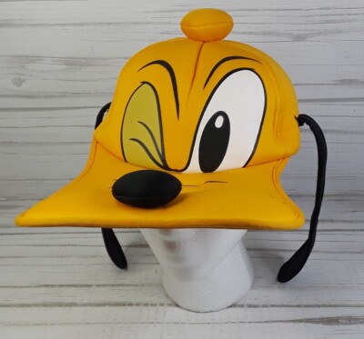 Vintage Walt Disney World PLUTO 3D Hat Cap Long Floppy Ears Adult Size -image