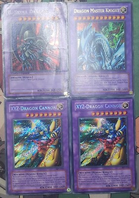 XYZ-Dragon Cannon X2 BPT. Dragon Master Knight UF02. B.Skull Dragon BPT YUGIOH!-image