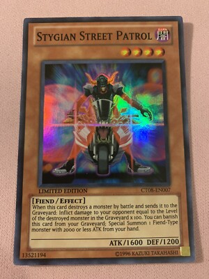 Yu-Gi-Oh! Stygian Street Patrol CT08-EN007 Super Rare Limited Ed VLP/NM-image