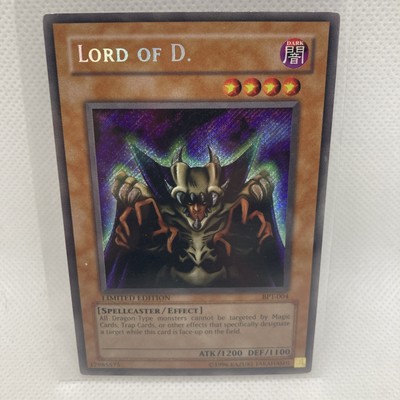 Yu-Gi-Oh! TCG Lord Of D. BPT-004 Limited Edition Secret Rare Card LP-image