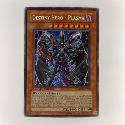 DESTINY HERO PLASMA CT04-EN003 LIMITED EDITION SECRET RARE MP YUGIOH-image