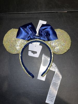 Walt Disney World 50th Anniversary EARidescent Shimmer Sequin Ear Headband New-image