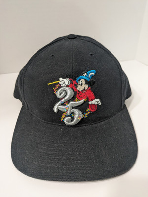 Vintage Walt Disney World Snapback Hat Cap 25th Anniversary Embroidered USA -image