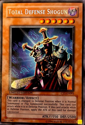 Total Defense Shogun CT1-EN001 Limited Edition Secret Rare LP-image
