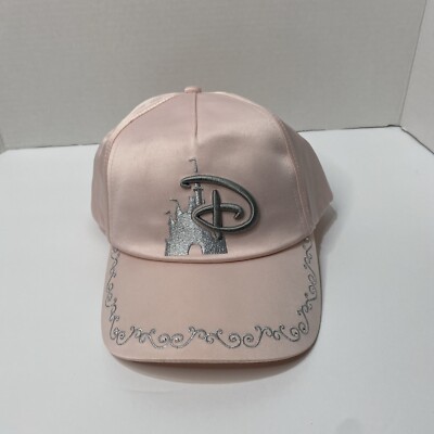 Adult Pink Walt Disney World Castle Embroidered Collectors Baseball Hat NWT-image