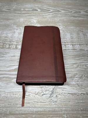 Holy Bible 1982 NKJV By Thomas Nelson Leather-soft Cinnamon See Pics-image