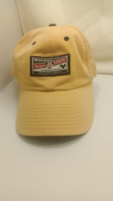VINTAGE Walt Disney World Mickey Mouse Baseball Hat Cap Mustard Yellow Adult Sz-image