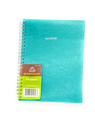 GreenRoom Spiral Journal - Flexible Leather Cover Size 6'' X 8'' by Birsppy-image