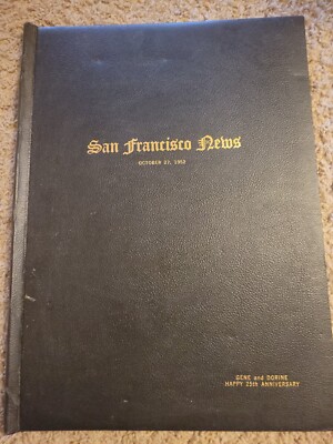San Francisco News Octobert 27, 1952, leather hardbound edition-image