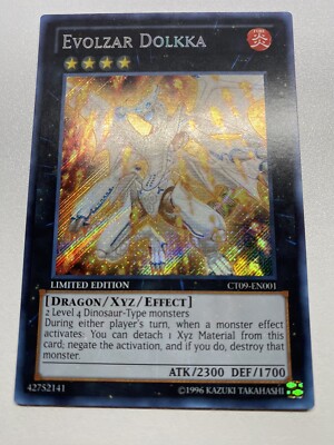 Yugioh Evolzar Dolkka Limited Edition Secret Rare CT09-EN001 HP-image