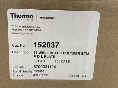 THERMO 96-Well Black Poly-D-Lysine Optical Polymer 152037 (10 plates)-image