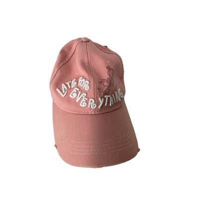 Disney Parks Pink Hat 'Late for Everything' Ball Cap -image