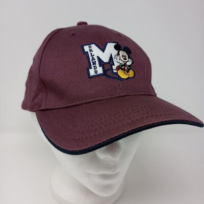 Walt Disney World Mickey Mouse Orlando Purple Kids 3-7 Adjustable Snap Hat Cap-image