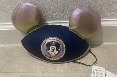 Disney Parks WDW Mickey Mouse Ears Hat 50th Anniversary Celebration NEW-image