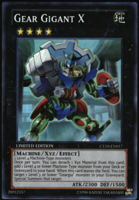 Yu-Gi-Oh! - Gear Gigant X 2013 CT10-EN017 Super Rare Limited Edition-image
