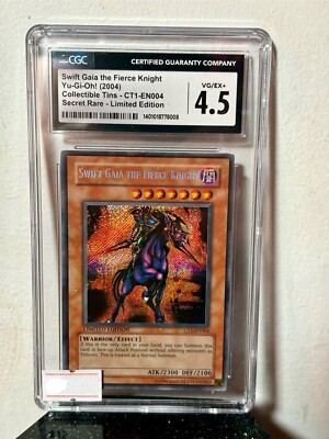 Yu-Gi-Oh! TCG Swift Gaia the Fierce Knight 2004 Ct1-En004 CGC 4.5-image