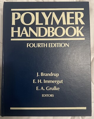 Polymer Handbook Fourth Edition Hardcover Book Brandrup Immergut Grulke 1999-image