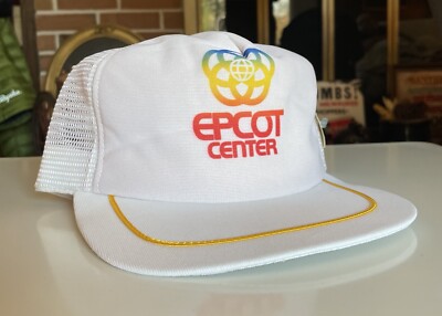 1982 New Era Walt Disney World EPCOT Center Snap Back Hat - Never Worn-image