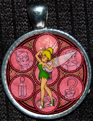 Peter Pan Tinkerbell Tink Princess Disneyland Disney WDW Silver Pendant Necklace-image
