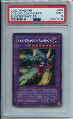 PSA 9 Mint - XYZ Dragon Cannon BPT-010 2003 Collector’s Tin Secret Rare YuGiOh-image