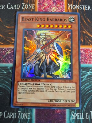 Yu-Gi-Oh! TCG Beast King Barbaros CT08-EN005 Super Rare Limited Near Mint-image