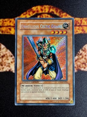YUGIOH • OBNOXIOUS CELTIC GUARD • SECRET RARE • CT1-EN006 • LIMITED EDITION • NM-image