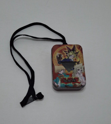 2003 PSG Yugioh Vintage Collectors Metal Mini Tin Neck Strap Deck Box-image